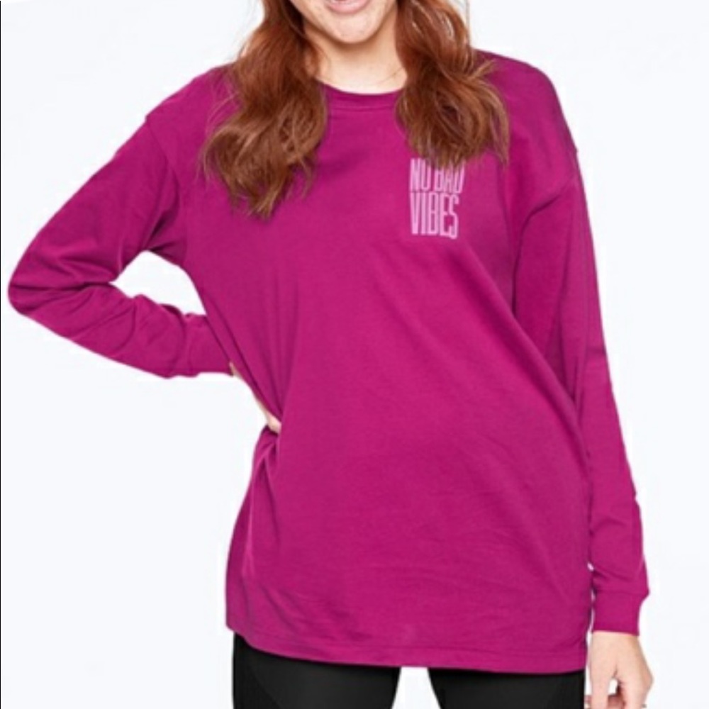 Victoria’s Secret pink no bad vibes long sleeve